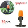 20pcs Adjustable Garden Drip Irrigation Misting Nozzles Micro Sprinkler Head Atomizer Irrigation Drippers - Spray Nozzle-C