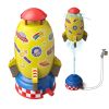 Rocket Sprinkler Sprinkler Spinning Flying Children's Outdoor Water Playing Toy Fun Interaction In Garden Lawn Watering Toys - Yellow