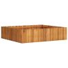 Garden Raised Bed 39.3"x39.3"x9.8" Solid Acacia Wood - Brown