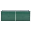 Garden Raised Bed Galvanized Steel 94.5"x31.5"x31.3" Green - Green