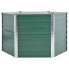 Garden Raised Bed Galvanized Steel 50.8"x50.8"x31.3" Green - Green