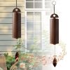 Outdoor Wind Chimes Heroic Windbell Antique Wind Bell, Deep Resonance Serenity Bell, Metal Cylinder Wind Chimes - 3PCS