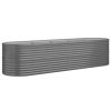 Garden Raised Bed Powder-coated Steel 116.5"x31.5"x26.8" Gray - Gray