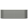 Garden Raised Bed Powder-coated Steel 44.9"x15.7"x14.2" Gray - Gray