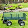 700lb Capacity, 38' x 20' Towable Mesh Garden Utility Cart - Green