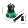 1pc 360 Degree Garden Automatic Multi-head Sprinkler; Flower Watering Sprinkler Garden Tools Irrigation Sprinkler - Green