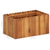 Garden Raised Bed 19.6"x11.8"x9.8" Solid Acacia Wood - Brown