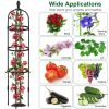 2 Packs Garden Obelisk Trellis 5.9FT Plants Tower for Climbing Plants Flower Vegetable Vine  - Green