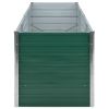 Garden Raised Bed Galvanized Steel 94.5"x31.5"x31.3" Green - Green