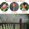 20pcs Adjustable Garden Drip Irrigation Misting Nozzles Micro Sprinkler Head Atomizer Irrigation Drippers - Spray Nozzle-C