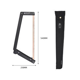 Wood Portable Strap Detachable Aluminum Alloy Handheld Folding Saw (Option: Hundred Blade Black)