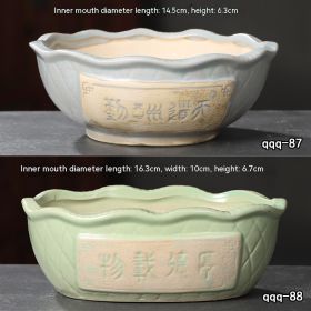 Ceramic Large Diameter Succulent Flowerpot (Option: 43Style-Ceramic)